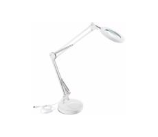 Extol Extol - LED Stmievateľná stolná lampa s lupou LED/8W/5V 2900/4500/7500K biela