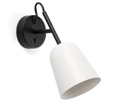 FARO Barcelona FARO 28258 - Nástenná lampa STUDIO 1xE14/8W/230V biela/čierna