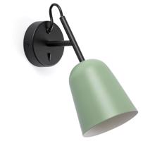 FARO Barcelona FARO 28259 - Nástenná lampa STUDIO 1xE14/8W/230V zelená/čierna