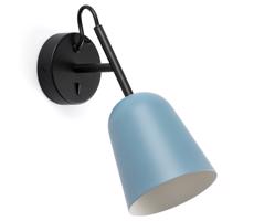 FARO Barcelona FARO 28274 - Nástenná lampa STUDIO 1xE14/8W/230V modrá/čierna