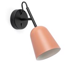 FARO Barcelona FARO 28275 - Nástenná lampa STUDIO 1xE14/8W/230V ružová/čierna