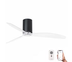 FARO Barcelona FARO 32041WP - Stropný látor MINI TUBE FAN M čierna pr. 128 cm SMART + DO