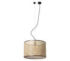 FARO Barcelona FARO 64314-49 - Luster na lanku MAMBO 1xE27/15W/230V pr. 45 cm ratan/čierna