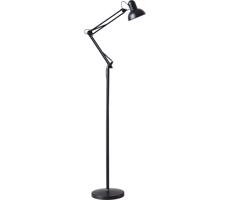 Flexibilná stojacia lampa AURIQ 1xE27/60W/230V 184 cm čierna