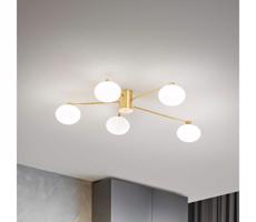 Ideal Lux Ideal Lux - LED Prisadený luster HERMES 5xG9/3W/230V pr. 90 cm zlatá