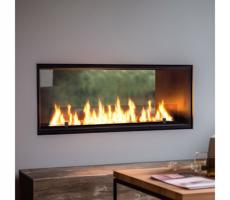 InFire InFire - Vstavaný BIO krb 48,5x123,5 cm 6kW čierna