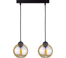 Keter Lighting Luster na lanku AMBRE BLACK 2xE27/60W/230V