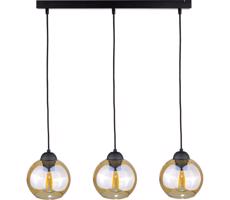 Keter Lighting Luster na lanku AMBRE BLACK 3xE27/60W/230V