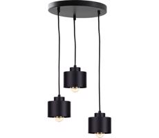 Keter Lighting Luster na lanku SIMPLY BLACK 3xE27/60W/230V pr. 32 cm