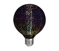 LED 3D Dekoračná žiarovka FILAMENT G125 E27/4W/230V 3000K