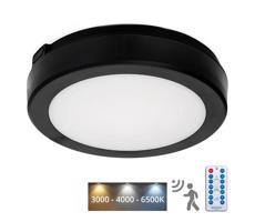 LED Kúpeľňové stropné svietidlo so senzorom NAIROS LED/12W/230V IP65 čierna + DO