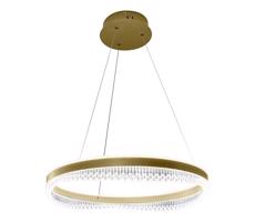 LED Luster na lanku LED/52W/230V pr. 60 cm zlatá