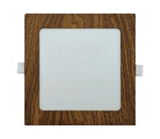 LED Podhľadové svietidlo SQUARE LED/12W/230V 4200K 16,8x16,8 cm hnedá