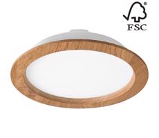 LED Podhľadové svietidlo WOODY SPOT LED/23,5W/230V 4000K dub ø 23,5 cm