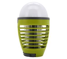 LED Prenosná nabíjacia lampa s lapačom hmyzu LED/2W/3,7V IPX4 zelená