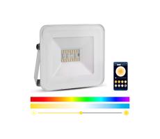 LED RGB Inteligentný stmievateľný RGB reflektor LED/20W/230V IP65 biela