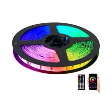 LED RGB Stmievateľný pásik LED/26W/230V 20 m + diaľkové ovládanie