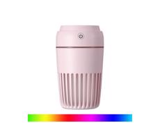 LED RGB Zvlhčovač vzduchu 300 ml LED/2W/5V ružová