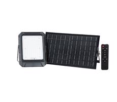 LED Solárny reflektor LED/15W/3,7V IP65 4000K čierna + DO