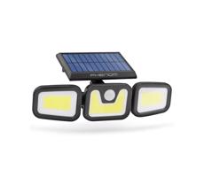 LED Solárny reflektor so senzorom 3xLED/3,3W/5V IP65