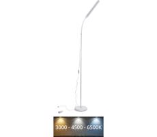 LED Stmievateľná stojacia lampa SIGNUS LED/10W/230V 3000/4500/6500K biela