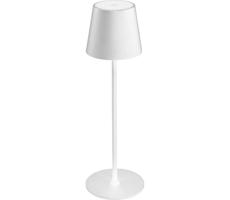 LED Stmievateľná vonkajšia stolná lampa LED/4W/4000 mAh 3000/4000/5500K IP44 biela