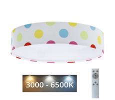 LED Stmievateľné svietidlo GALAXY KIDS LED/24W/230V bodky pestrofarebná + DO