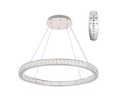 LED Stmievateľný luster na lanku LED/100W/230V 3000-6500K strieborná + DO