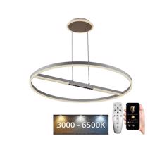 LED Stmievateľný luster na lanku LED/95W/230V 3000-6500K + diaľkové ovládanie