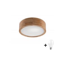 LED Stropné svietidlo OAK 1xE27/10W/230V dub pr. 27 cm