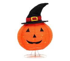 LED Vonkajší dekorácia HALLOWEEN LED/3xAA/teplá biela IP44 tekvica