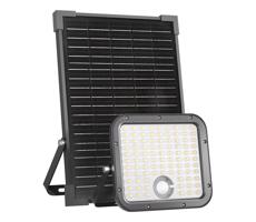 LED Vonkajší solárny reflektor so senzorom LED/30W/6,4V IP65 3000/4000K