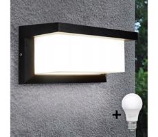 LED Vonkajšie nástenné svietidlo NEELY 1xE27/15W/230V 3000K IP54 čierna