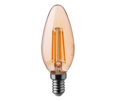 LED Žiarovka FILAMENT AMBER E14/4W/230V 2200K