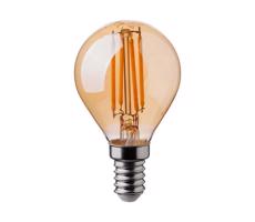 LED Žiarovka FILAMENT AMBER P45 E14/4W/230V 2200K