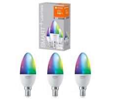 Ledvance SADA 3x LED RGBW Stmievateľná žiarovka SMART+ E14/5W/230V 2700K-6500K - Ledvance