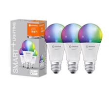 Ledvance SADA 3x LED RGBW Stmievateľná žiarovka SMART+ E27/14W/230V 2700K-6500K - Ledvance