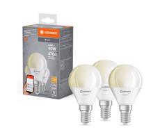 Ledvance SADA 3x LED Stmievateľná žiarovka SMART+ P40 E14/4,9W/230V 2700K Wi-Fi - Ledvance