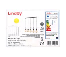 Lindby Lindby - LED Stmievateľný luster na lanku BADO 5xLED/5W/230V