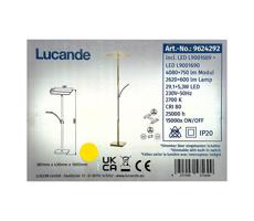 Lucande Lucande - LED Stmievateľná stojacia lampa PARTHENA LED/29,1W/230V + LED/5,3W/230V