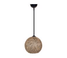 Luster na lanku JUTE 1xE27/60W/230V hnedá