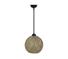 Luster na lanku JUTE 1xE27/60W/230V žltá