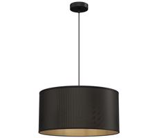 Luster na lanku LOFT SHADE 1xE27/60W/230V pr. 40 cm čierna/zlatá