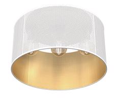 Luster prisadený LOFT SHADE 3xE27/60W/230V biela/zlatá