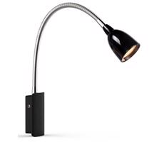 Markslöjd Markslöjd 105940 - LED Flexibilná lampička TULIP LED/2,5W/230V čierna