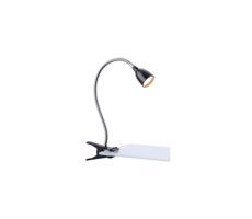 Markslöjd Markslöjd 106092 - LED Stolná lampa s klipom TULIP LED/3W/230V čierna