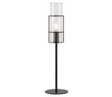 Markslöjd Markslöjd 108555 - Stolná lampa TUBO 1xE14/40W/230V 50 cm čierna/číra