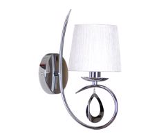 Nástenná lampa ARNIKA 1xE14/40W/230V lesklý chróm/biela