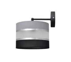 Nástenná lampa HELEN 1xE27/60W/230V čierna/šedá/strieborná