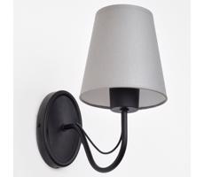 Nástenná lampa MALBO 1xE27/15W/230V šedá/čierna